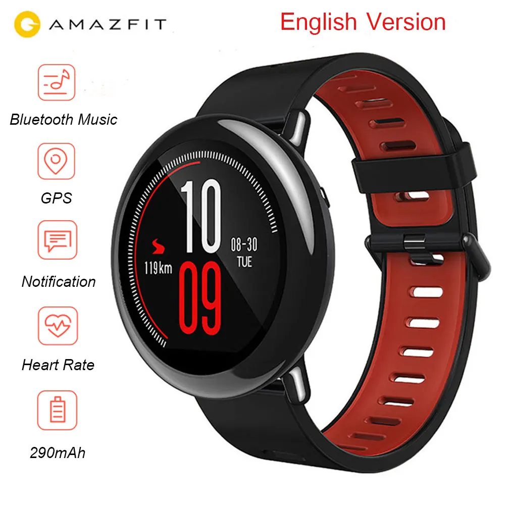 [Английская версия] Huami AMAZFIT часы Pace спортивные умные пульсометр gps Bluetooth 4 0 для Android