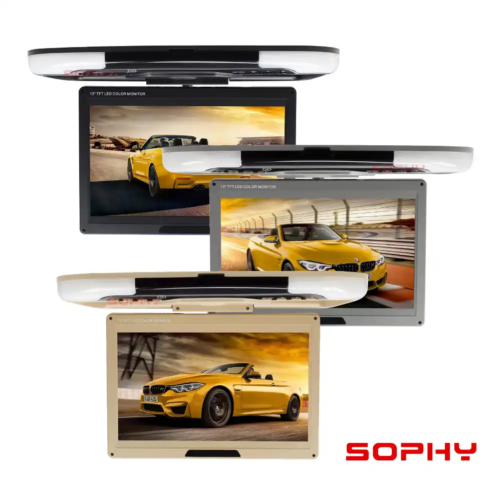 SOPHY горячая Распродажа 13 дюймовый автомобильный экран светодиодный монитор с
