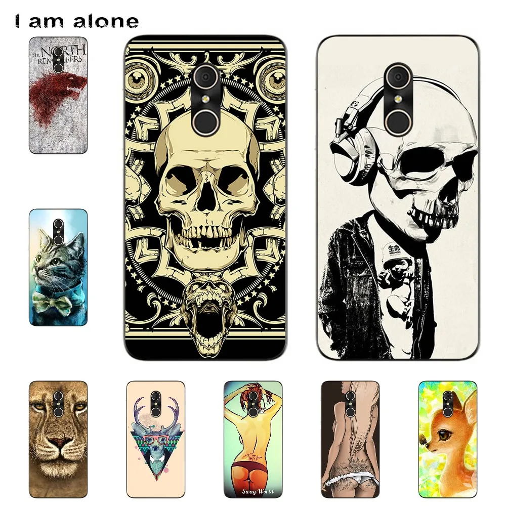 

I am alone Phone Shell For Alcatel A3 Plus 3G OT-5011 5011A 5011X 5.5 inch Solf TPU Fashion Cute Color Paint Mobile Case