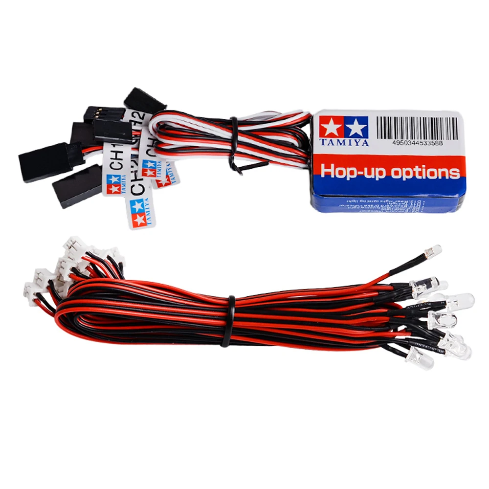 

1set 12LED Lighting System Kit Smart Simulation Lights 1/10 Drift On Road RC Car Yokomo Tamiya Hop-up options Remote Control