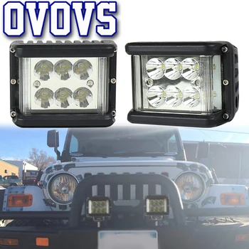 

4" 60W Car LED Reflector Work Light Spot Light Driving Side luminate 12V Led Light Bar For Off Road 4x4 ATV Truck Tractor 2Pcs