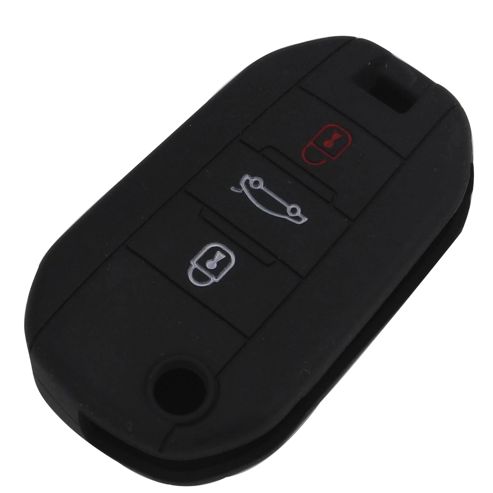 Keyforkess 30 pz/lotto in Silicone 3 pulsante Flip telecomando portachiavi Fob Cover Holder per Citroen Peugeot 208 508 2008 - HTB1sTqwkgfH8KJjy1zcq6ATzpXan