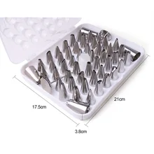 52 köpfe für diy backen mund backen edelstahl kuchen friedliche düsen gebäck-zuckerglasur flower tipps dekorieren tools