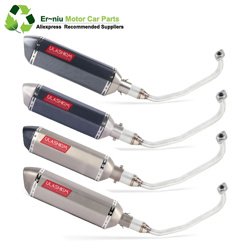 

PCX 125 150 Motorcycle Scooter Exhaust Muffler Full System Middle Pipe Slip-On Escape Fit For HONDA PCX125 PCX150