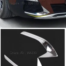 Для peugeot 3008 3008GT ABS яркий хромированный передний противотуманный светильник, противотуманный светильник, лампа для век, Накладка для бровей, 2 шт