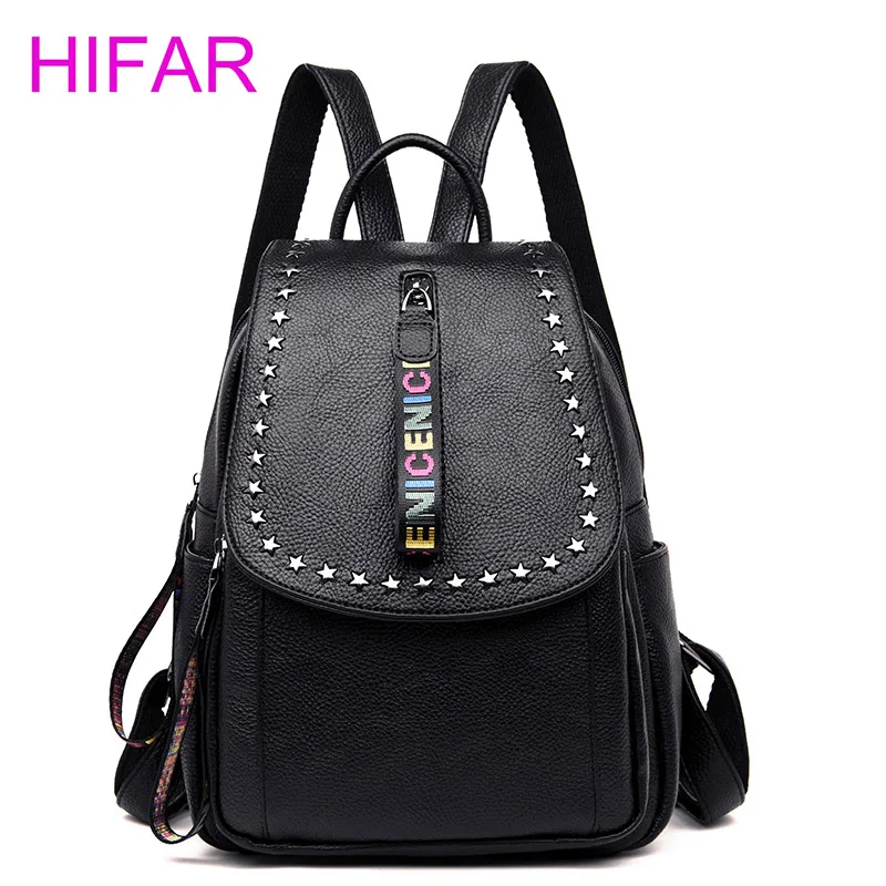 

2018 luxurious Fashion Women's Backpacks Soft PU Leather Bags Shoulder Schoolbags For Girls Female Backpacks Traveln Bag