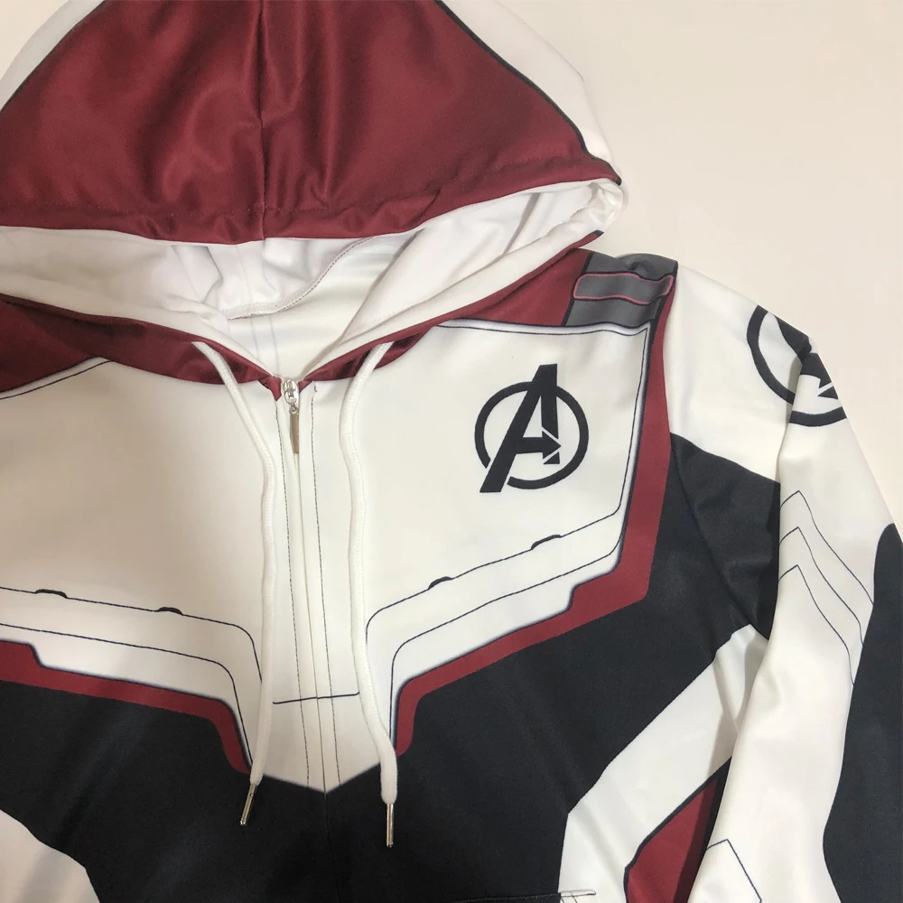 Avengers Endgame Hoodie Cosplay Jacket Sweatshirt Costumes Quantum Realm Pants Marvel superhero Hoodies Long Pant suit Costume