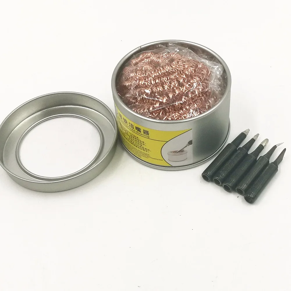 5 шт. бессвинцовый припой паяльник 900 м для Hakko Saike YOYYUE 8586 936 852d+ 909D с паяльником очистки мяч