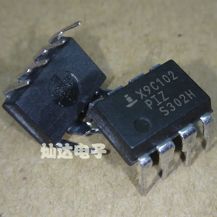 

10PCS   X9C102PIZ DIP8 X9C102PZI DIP X9C102P X9C102