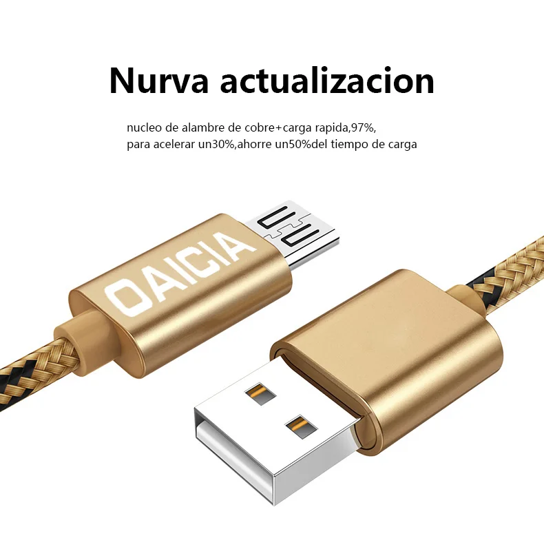 1 м 2 м Micro USB кабель 3A Быстрая зарядка Microusb кабель для зарядки samsung Xiaomi Redmi Note 5 Pro Android Micro USB зарядное устройство