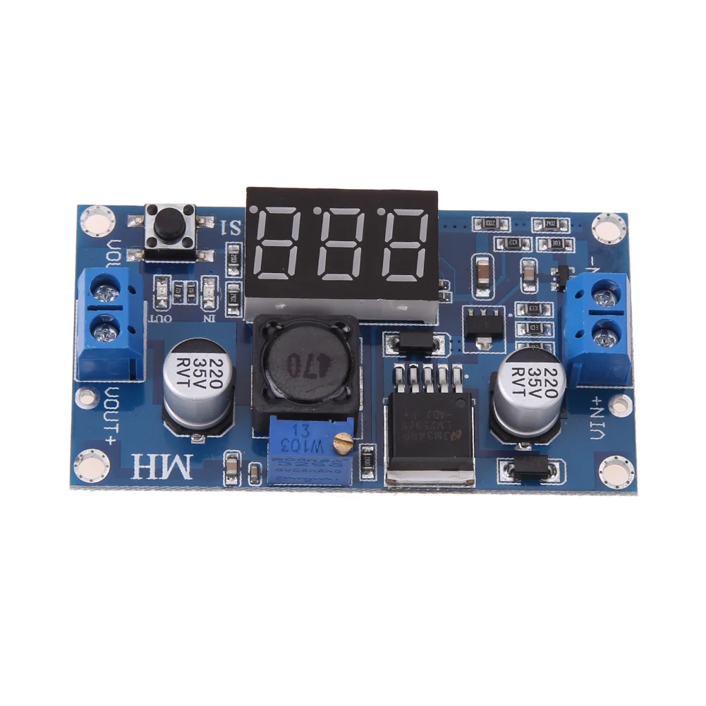 

DC-DC Digital Boost Step-up Voltage Converter LM2596s 2.5V~40V Regulated Voltage Module with Voltmeter Display
