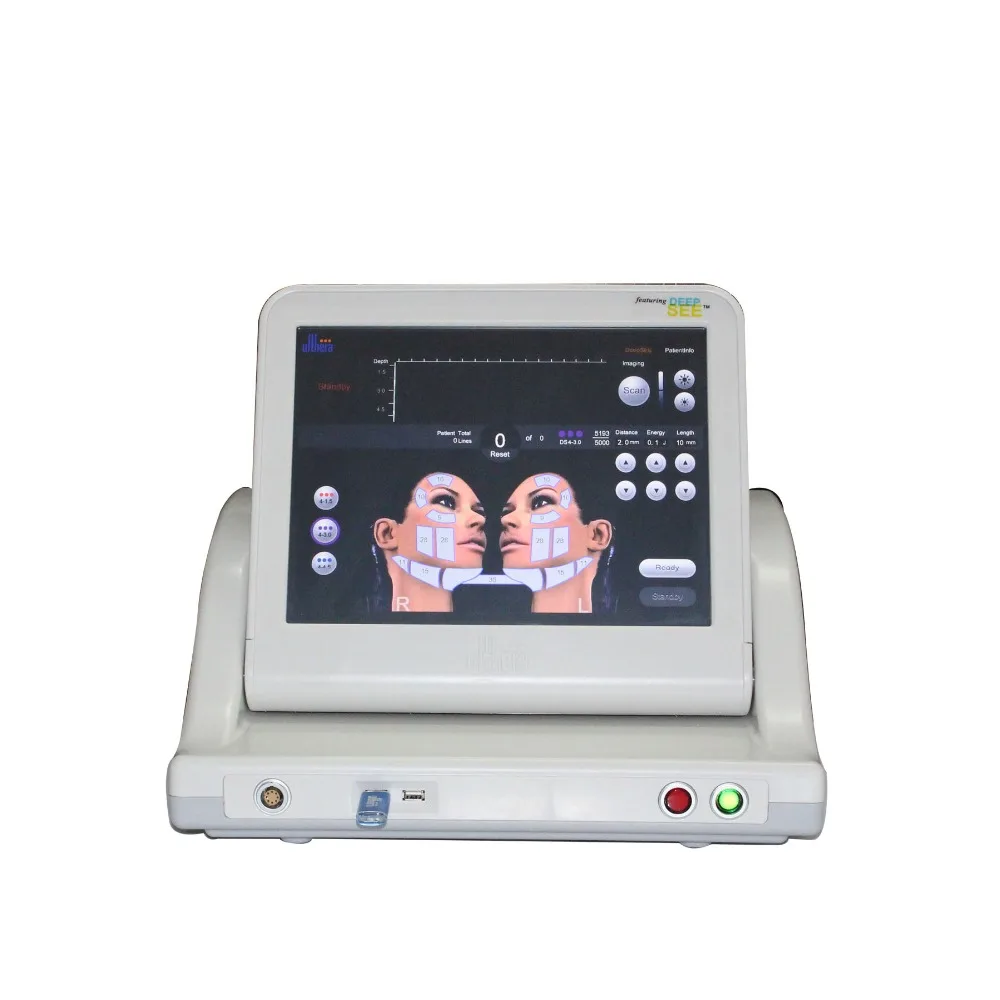 The hottest and latest ultrasonic 15-inch touch screen in remove wrinkles 5 cartridges 1.5 3.0 4.5 8.0 13.0 mm