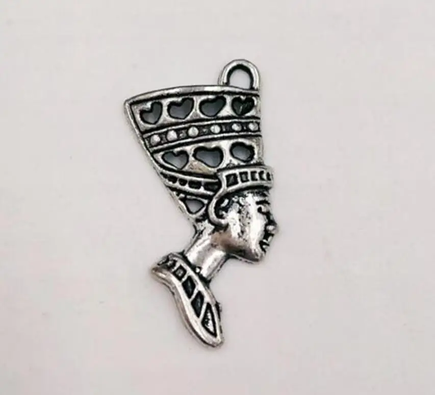 20pcs Egyptian Queen Charms Antique Silver Egyptian Queen Charm Pendants Fashion Jewelry