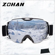 Ski Goggles,Snow Sports Snowboard Over Glasses Goggles with Anti-fog UV Protection Double Lens for Men Women & Youth Snowmobile ski goggles winter snow sports snowboard goggles with anti fog uv protection for men women youth snowmobile skiing skating mask