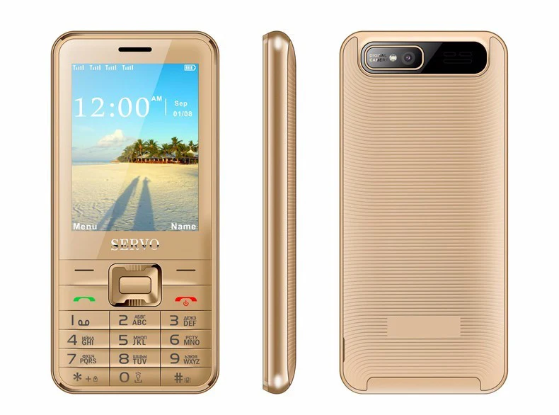 Оригинальный мобильный телефон Servo V8100 2 8 дюйма 4 SIM карты сотовые телефоны Bluetooth