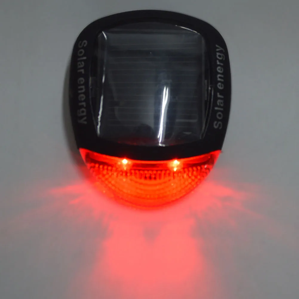 Cheap Solar LED Bicycle Light Safety Night Cycling Lights Rear Flashlight Bike Lamp Backlight Taillight EDF88 5