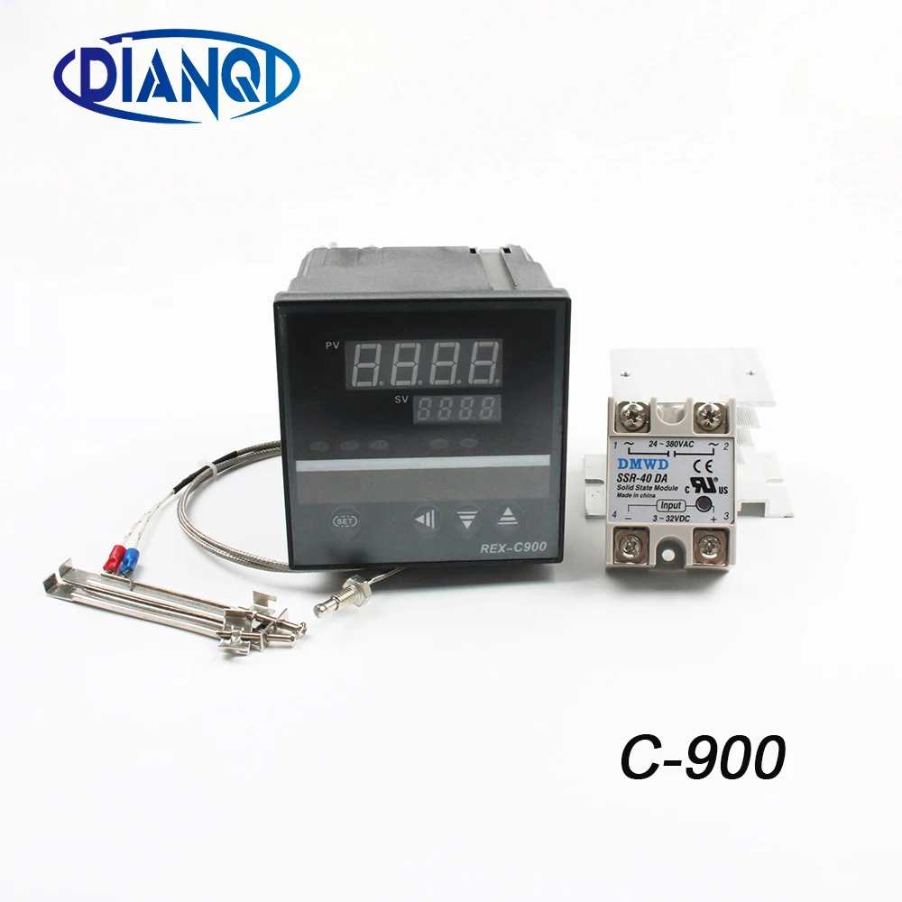 Rex C900 PID Temperature Controller REX-C900 K type PT100 Universal Input Relay SSR Output 96*96mm Radiator Rex C900 PID Temperature Controller REX-C900 K type PT100 Universal Input Relay SSR Output 96*96mm Radiator