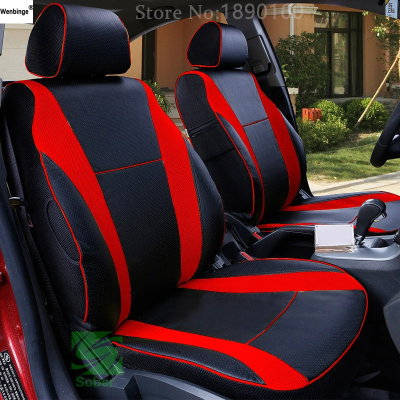 

wenbinge Special Leather Car seat covers for Jaguar All Models XF XE XJ F-PACE F-TYPE brand firm soft auto accessories stickers