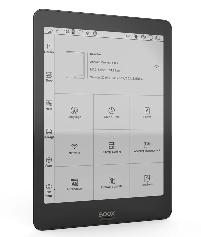 Устройство для чтения электронных книг ONYX BOOX NOVA PRO первая универсальная