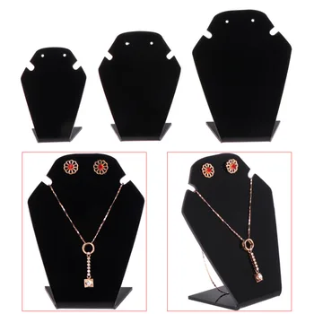 

1 Set Jewelry Display Shelf Necklace Pendant Earrings Stud Stand Holder Showcase