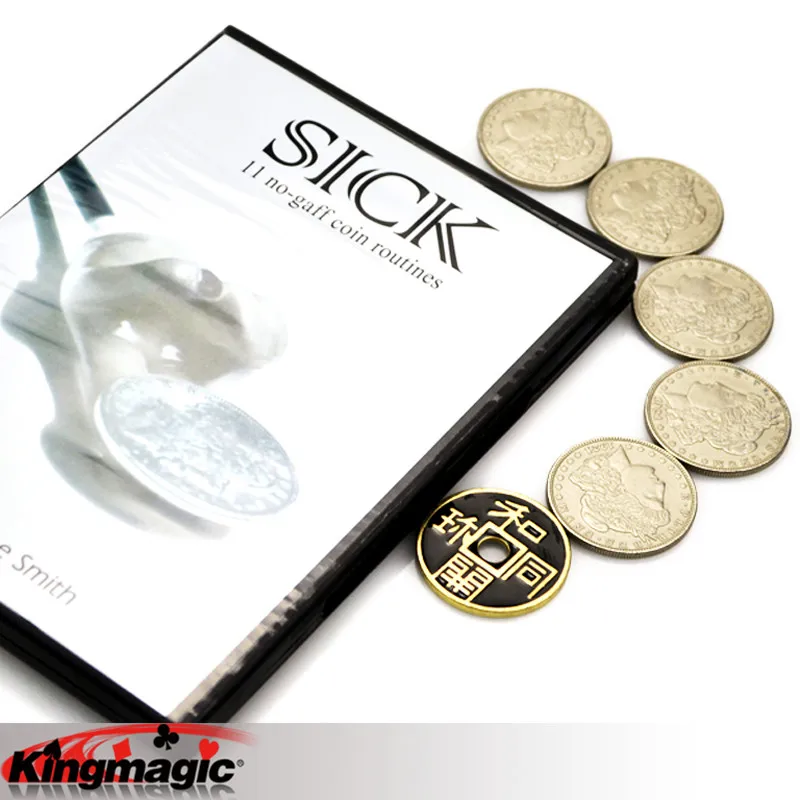 

SICK Coins Free Shipping King Magic Tricks Props Toys Email Video To You