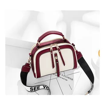 

Personality small square bag female summer Korean Blue Patchwork Messenger bag female fashion Single Shoulder bag
