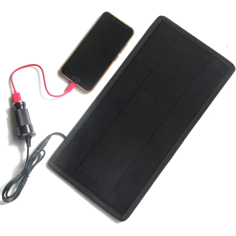 Newly 12V 18V 12W Solar Charger Solar Panel Battery Maintainer for Car Automobile Motorcycle Boat MJJ88
