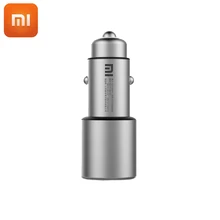 Оригинальное автомобильное зарядное устройство Xiaomi QC3.0, быстрая зарядка, металлическое двойное USB умное управление, быстрая версия, автомобильное зарядное устройство