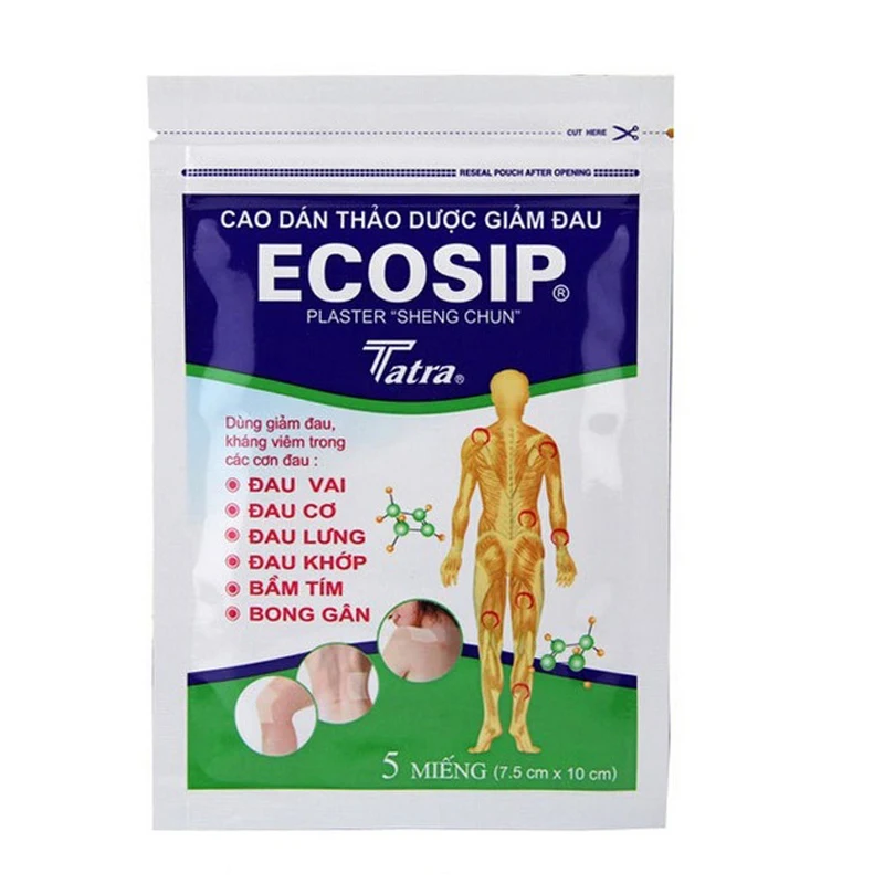 

5Pcs/bag ECOSIP Treatment Osteoarthritis Bone Hyperplasia Omarthritis Rheumatalgia Spondylosis Paste Pain Relieving Patch