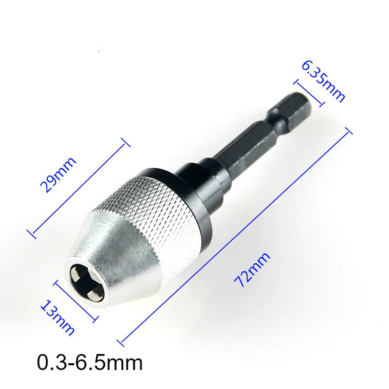 1 шт. 0,3-8 мм 6,35 мм быстросменный сверло с шестигранным хвостовиком адаптер конвертер инструмент