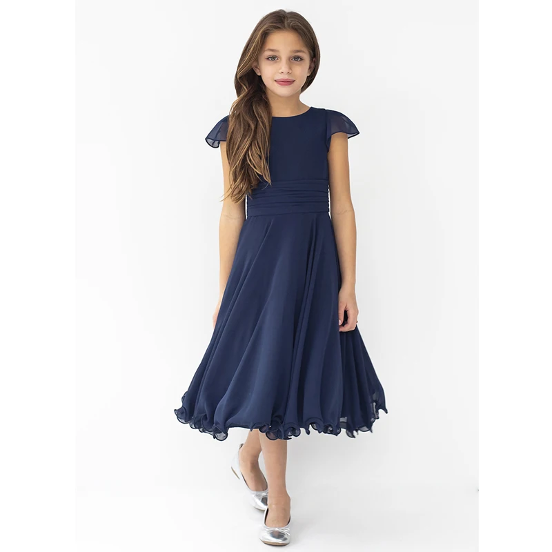 

Verngo Chiffon Aline Flower Girl Dress Simple Short Flower Girl Dresses Primera Comunion 2019 Fashion Flower Dress