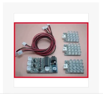 

10pcs CD4017 + ne555 Strobe module group