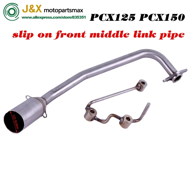 PCX125 PCX150 PCX 125 de 150 de Scooter de motocicleta silenciador de Escape completo del sistema medio tubo de Slip-On escapar