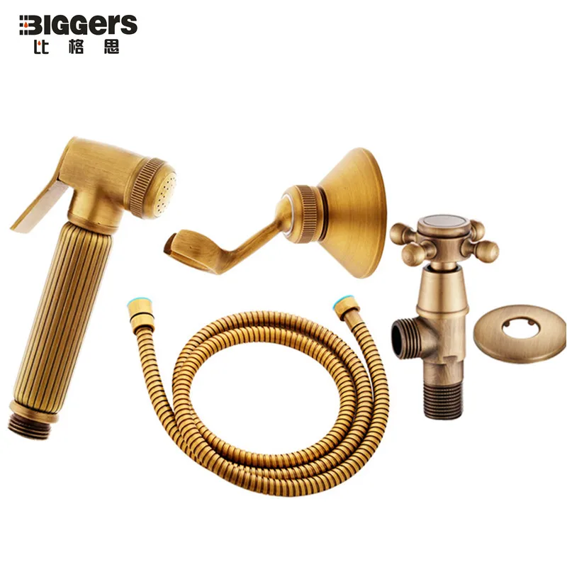 Biggers European Style Copper Handheld Toilet Bidets Shower Set With