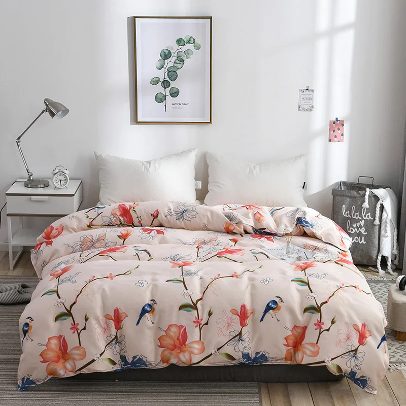 

1 Piece Duvet Cover With Zipper Polyester Fiber Cotton Quilt Or Comforter Or Blanket Case Rustic Print Pattern