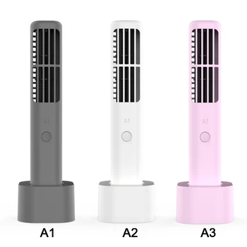 

USB Vertical Bladeless Fan Mini Air Conditioner Fan Desk Cooling Fan Ventilator for Home Office Summer Ventilator Appliances