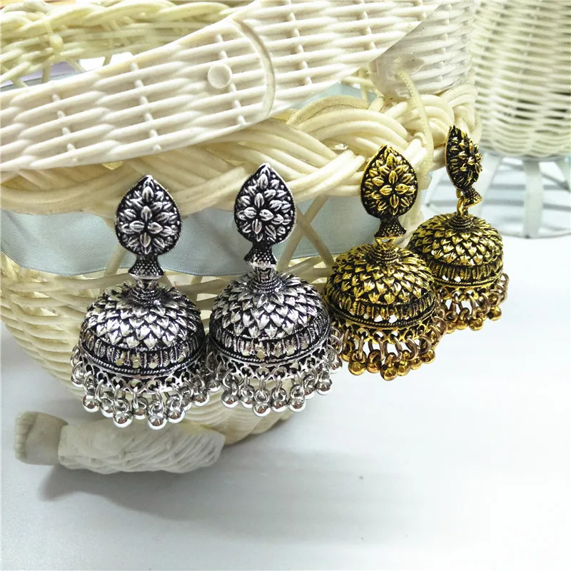 LosoDo шикарные круглые Модные женские серьги ручной работы JhumKi Бангладеш