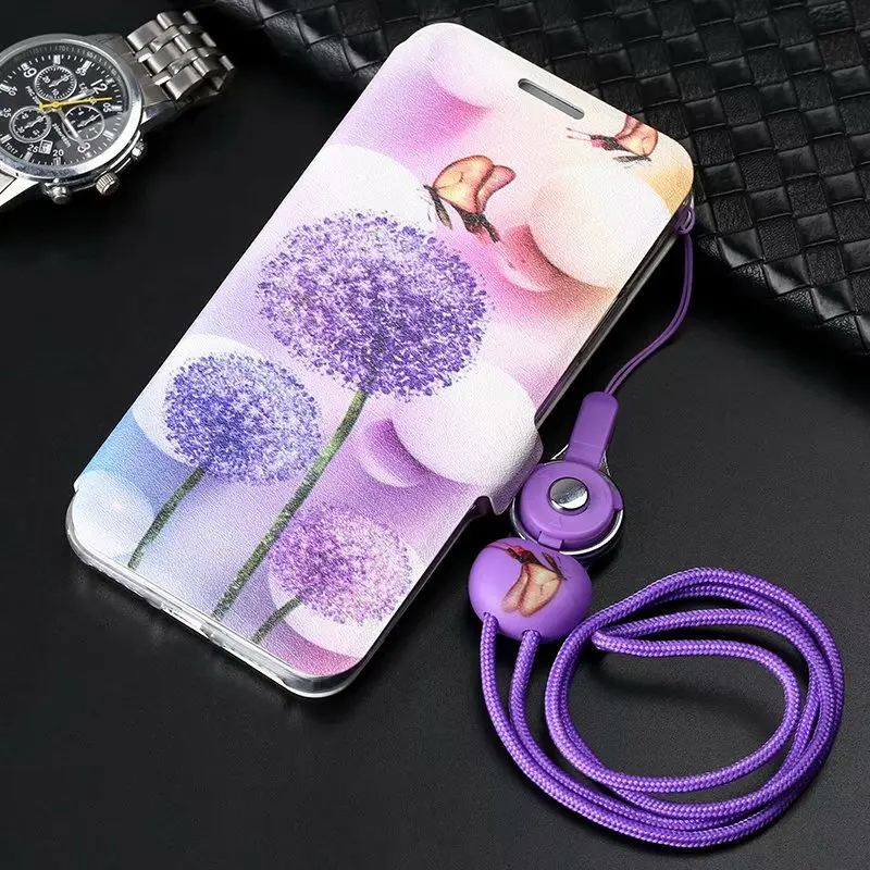 PDGB чехол для iPhone 5 5S SE 6 6s Plus 7 8 X XR XS Max цветной кожаный с рисунком бабочки Цветочная