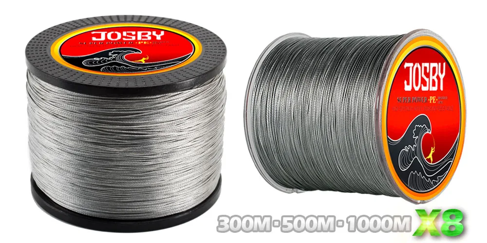 JOSBY 4 подставки 8 подставки 300 м 500 м 1000 м Multifilament PE плетеная леска 10LB-80LB сильная Японская Технология