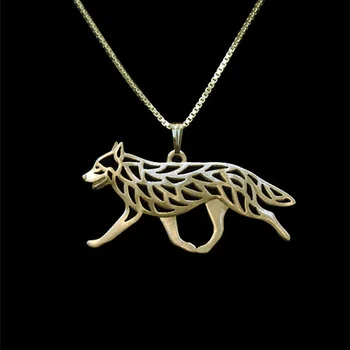

New Unique Romantic Gold Silver Color Australian Cattle Dog Pendant Necklace Hunger Games Necklace Women Best Friend Choker
