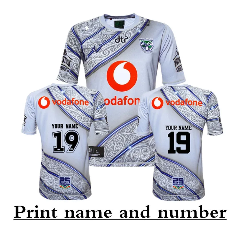 

2019 NEW ZEALAND WARRIORS INDIGENOUS RUGBY JERSEY size S-XXXL Print name and number Top quality Free shipping