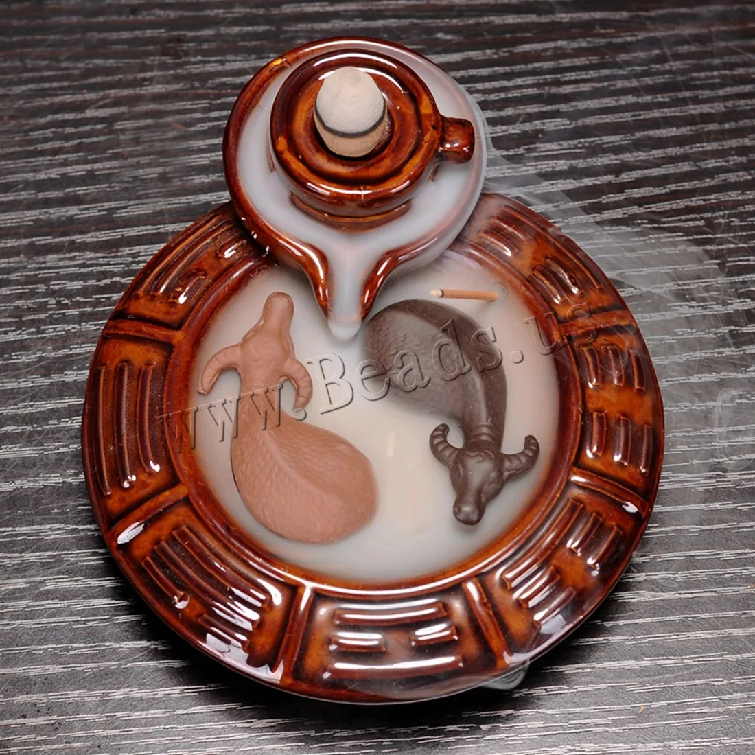Creative Home Decor Backflow Incense Burner Creative Smoke Waterfall Fish Incense Holder Censer Use In Home Office Teahouse
