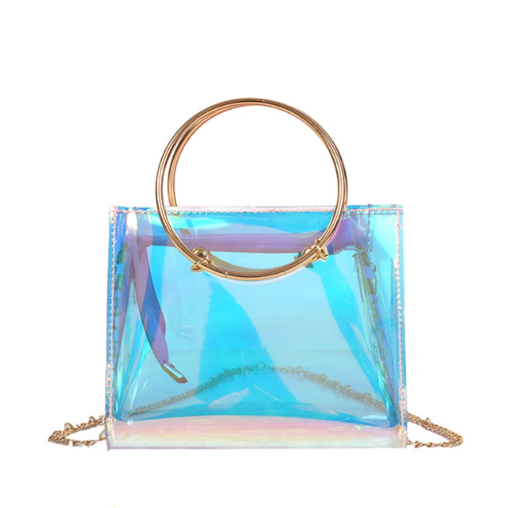 Women's Transparent Handbags Beach Bags Clear Jelly crystal Purse Crossbody Bags
