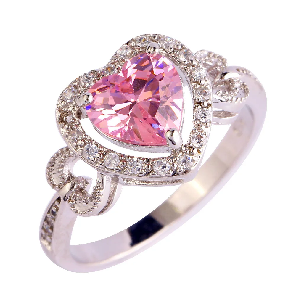 Pink stone rings for women sale clothing style outlet
