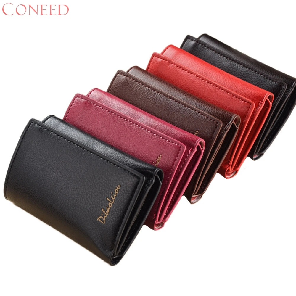 

CONEED Fashion Unisex Wallet Leather Purse Clutch Handy Bag 3 Layers Wallets Sep21