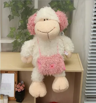 

Candice guo plush toy suffed doll nice lei feng girl sheep lamb satchel bag jolly baby children birthday gift christmas present