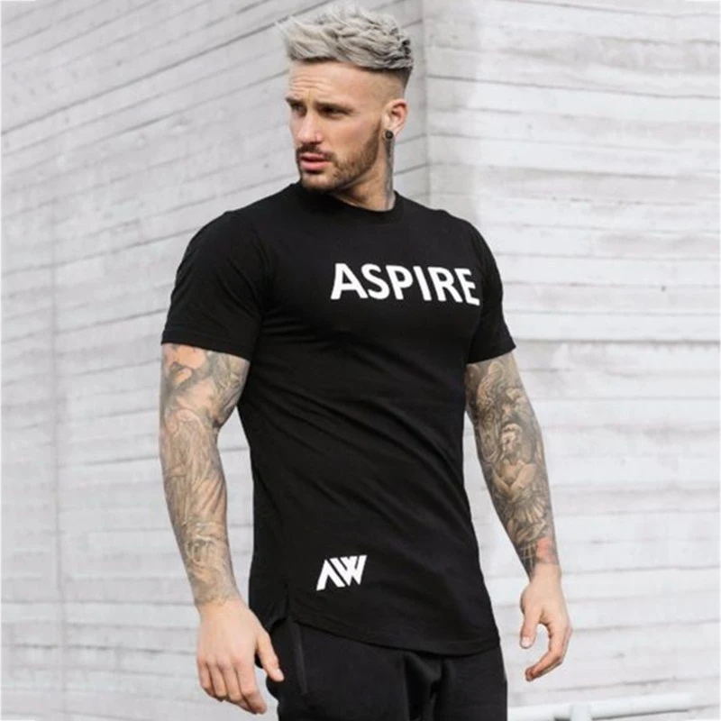 Tights short Sleeves T Shirt Men (4)