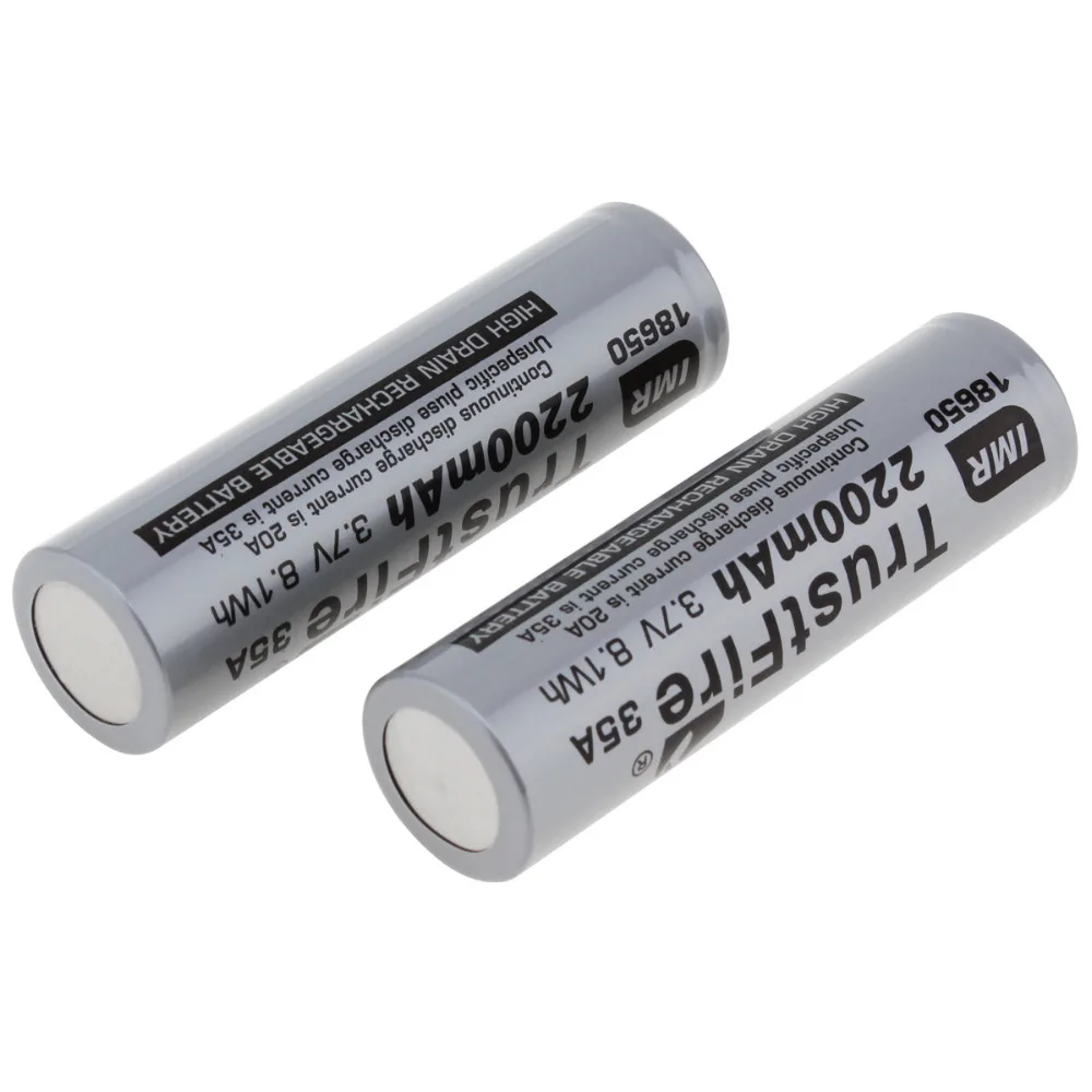 8pcs/lot TrustFire IMR 18650 2200mah 35A 3.7V Rechargeable Battery Lithium Batteries with Protected Driver Board For Flashlight 8pcs/lot TrustFire IMR 18650 2200mah 35A 3.7V Rechargeable Battery Lithium Batteries with Protected Driver Board For Flashlight