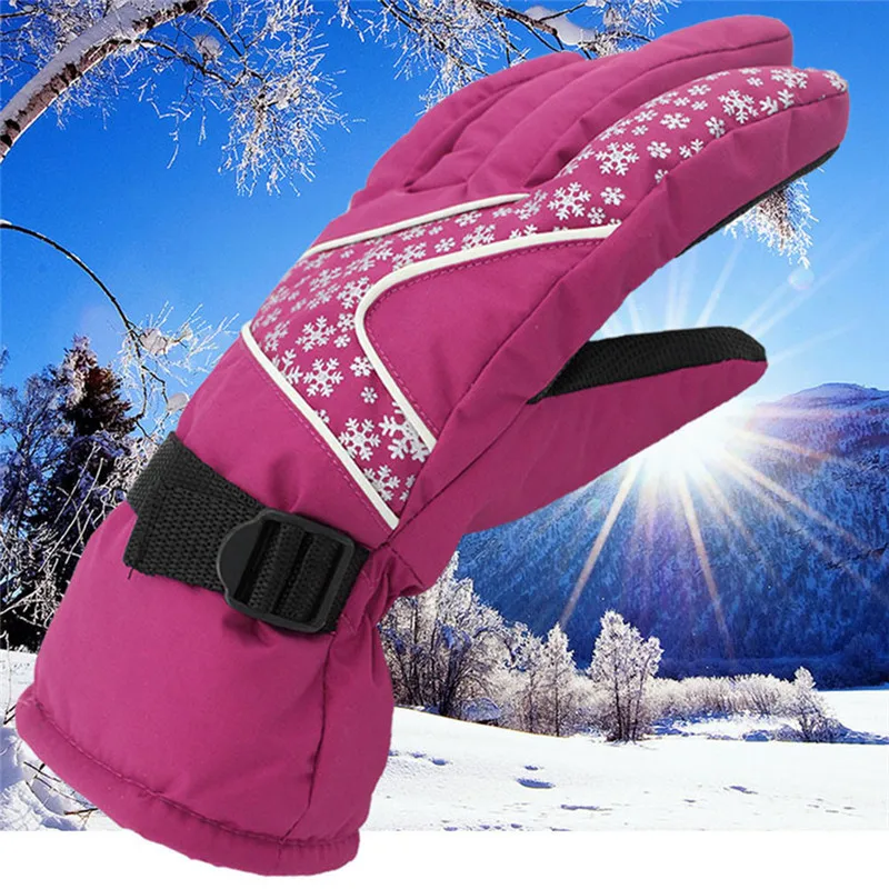 Winter Warm Snowboard Ski Gloves Men Women Mountain Skiing Snowmobile Waterproof Snow Motorcycle Gloves Windproof guanti moto