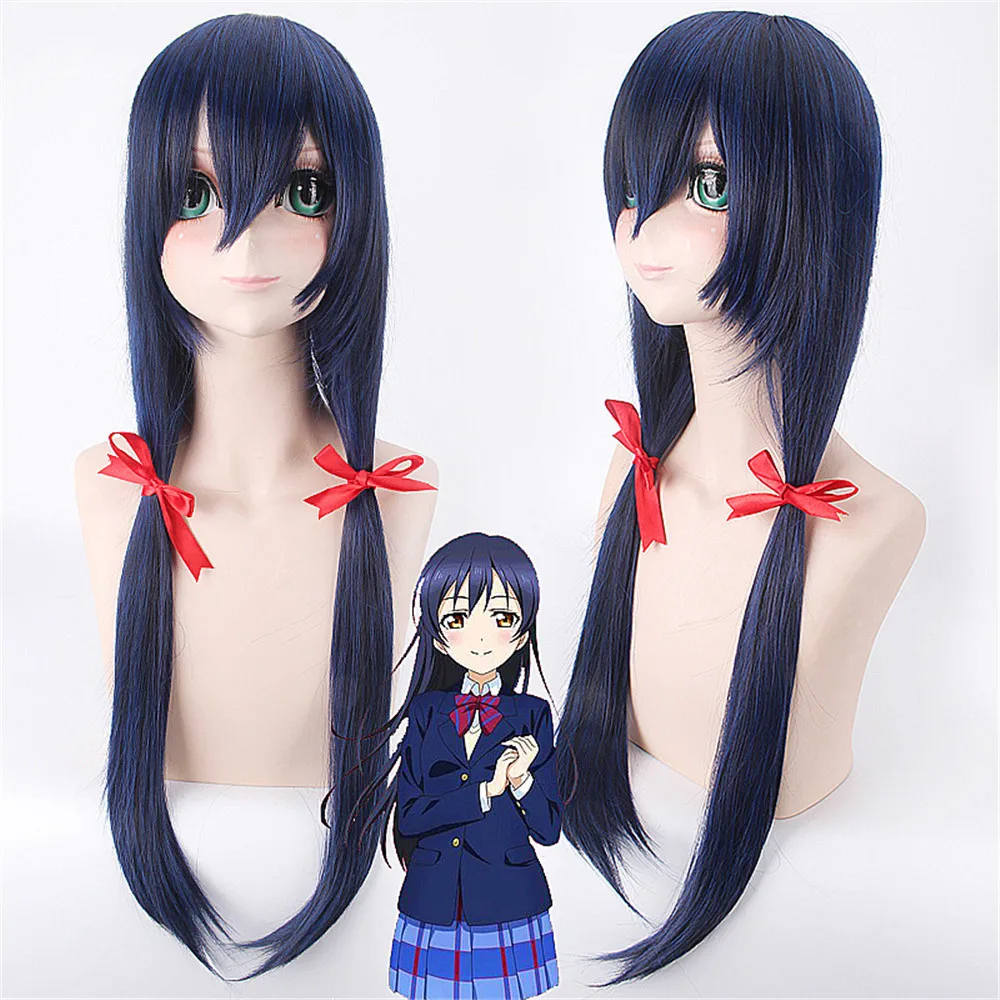 Высокое качество Love Live! Парик для косплея костюм Umi Sonoda длинные волосы 100 см тип M